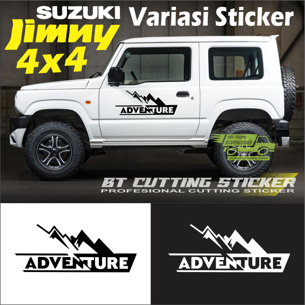 JMY31 Sticker Adventure / sticker mobil suzuki jimny kata / stiker jimny katana / suzuki katana