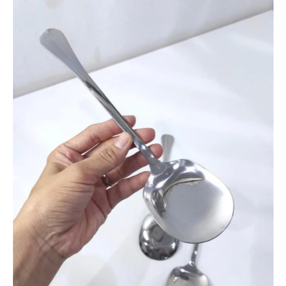 Sendok Sayur Lauk Prasmanan TEBAL Stainless Steel / Sendok Servis Prasmanan Tebal Premium