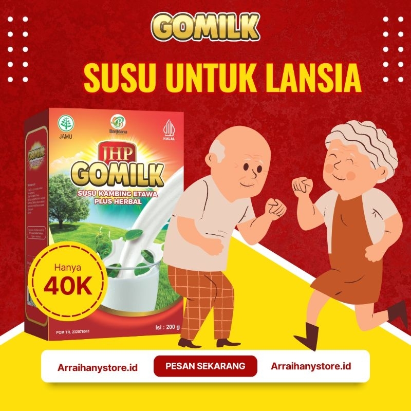 

(FREE JAHE) GOMILK UNTUK KESEHATAN LANSIA 200GR