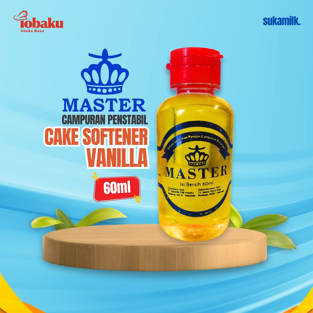 

MASTER Cake Softener Vanilla - Pelembut Kue - Campuran Penstabil 60ml