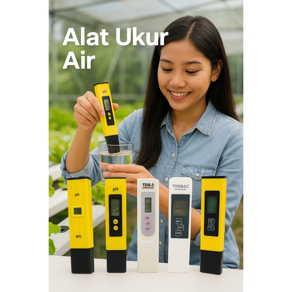 TDS Meter Hidroponik Alat Pengukur PH Air TDS meter pena dan ph meter TDS 3 TDS EC PH Meter