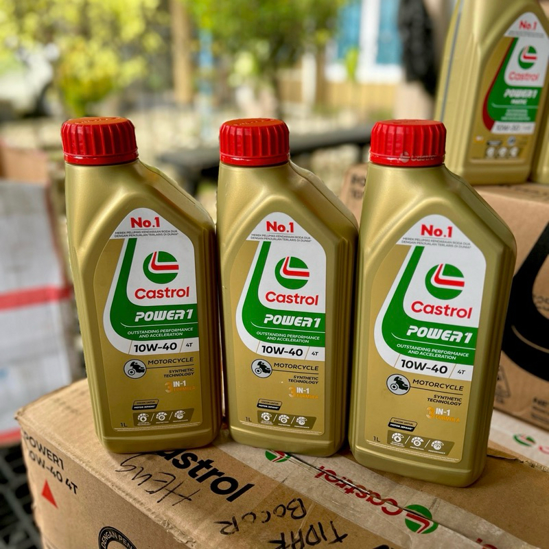 Oli Mesin Motor Castrol POWER1 4T 10W-40, Oli Castrol Power1 Bebek 1L