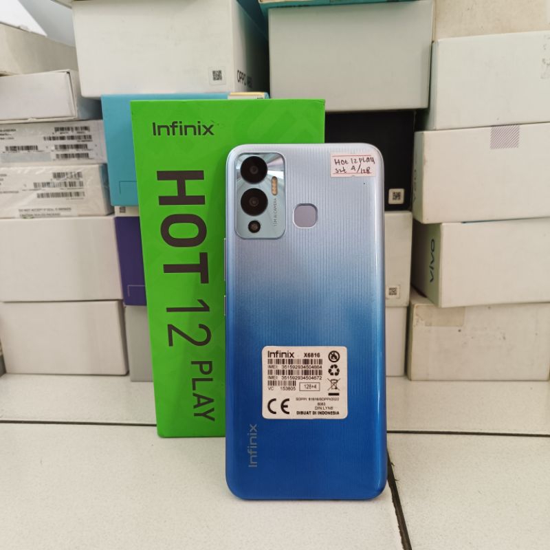 Infinix HOT 12 Play RAM 4/128GB - Hp Second Murah Berkualitas dan Bergaransi