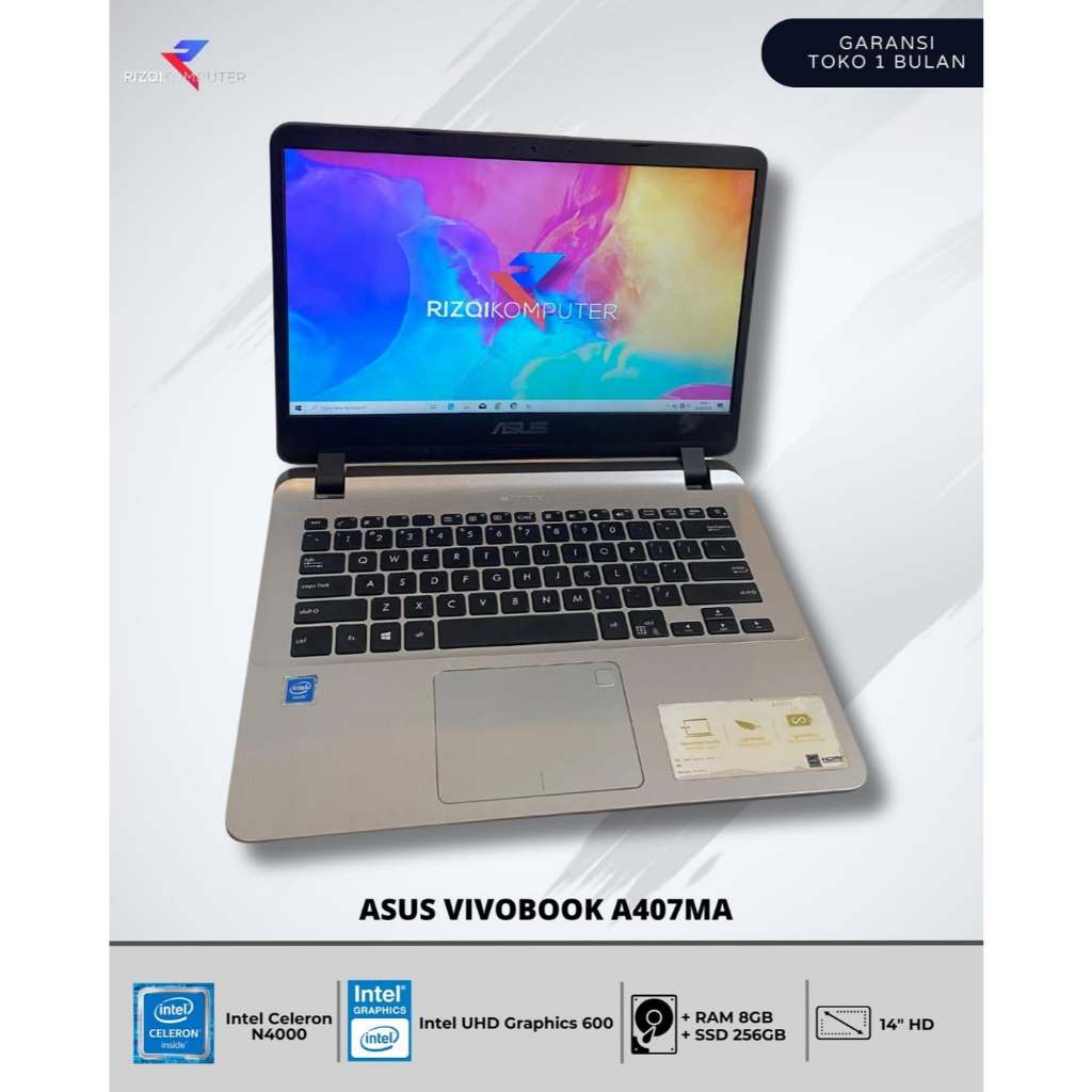 Asus VivoBook A407MA Intel Celeron N4000 Ram 8GB SSD 256GB sbaya