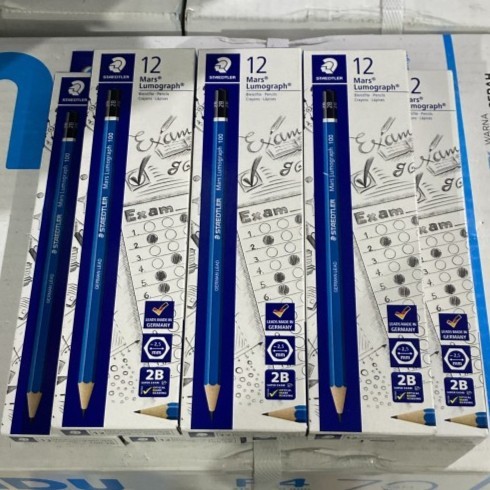 

Pensil 2B Staedtler Mars Lumograph / Pensil Staedler 2B Asli/ PCS