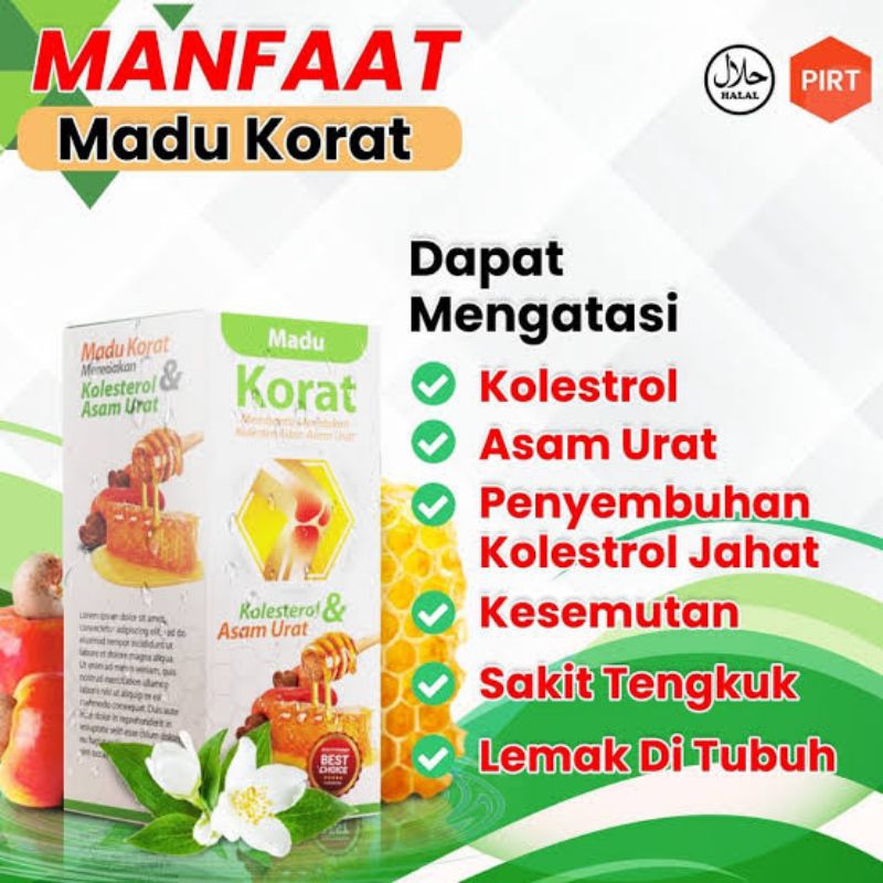 Madu Korat Herbal Original Solusi Atasi Asam Urat Kolestrol dan Hipertensi