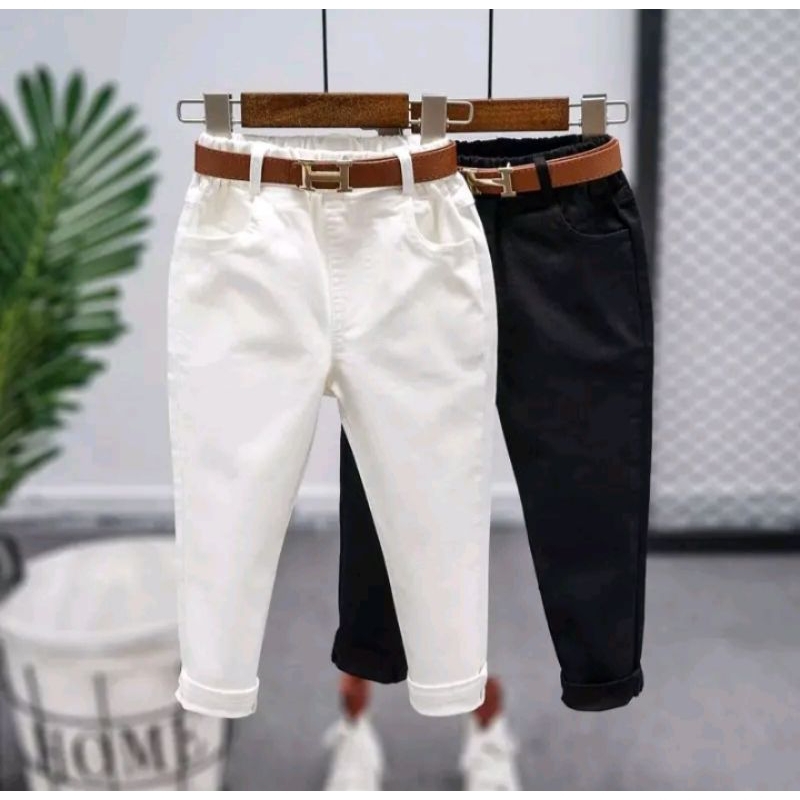 Celana Fashion Anak umur 1-12 Tahun / Celana Ripped anak laki-laki / Celana panjang jeans putih anak