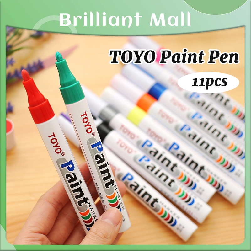 

LUCKYMALL Spidol Warna Spidol Ban TOYO Paint Marker Toyo Original Spidol Nat Keramik Ori Mobil Motor Car Motorcycle Tyre Tire Tires Tyres