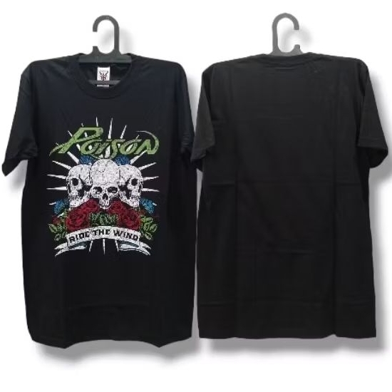kaos POISON |built up 24s tanpa jahitan samping