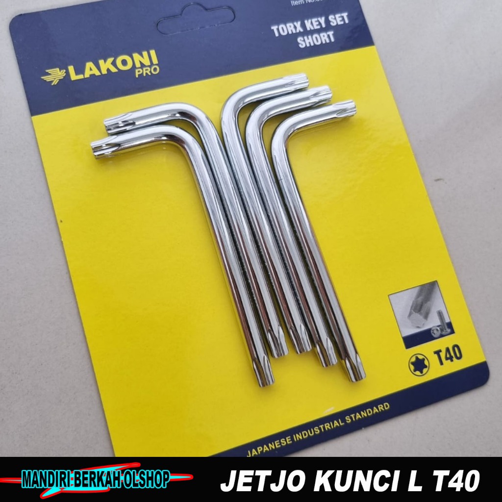 LAKONI Kunci L Bintang T40 Buka Baut Kaliper Motor Beat Vario Cbr Megapro ( Honda )