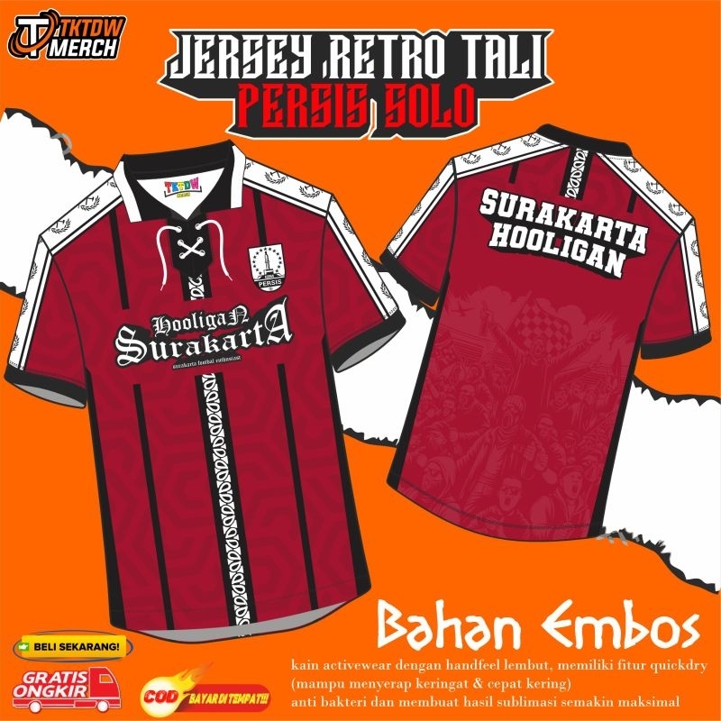 JERSEY SUPORTER ( PERSIS SOLO ) RETRO TALI