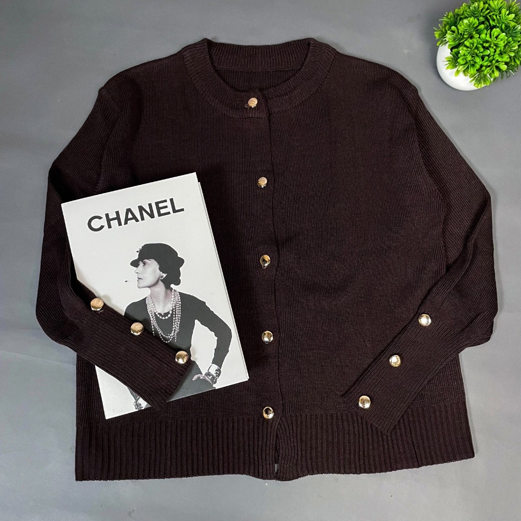 Ziliya Innara kancing gold Knitwear Cardigan rajut wanita cardigan premium atasan wanita baju rajut 