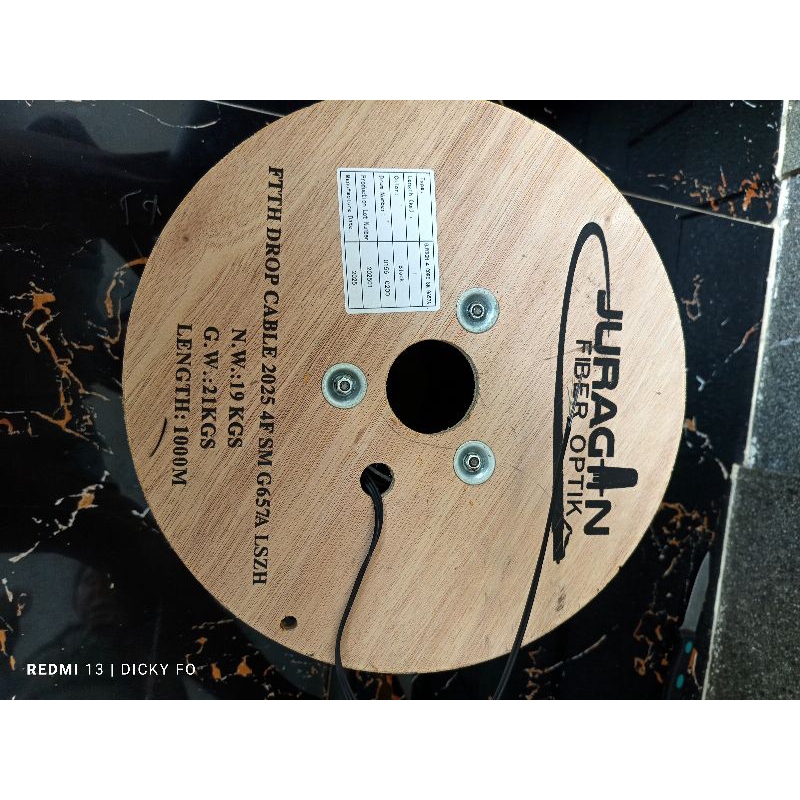 kabel dropcore 4 core 3 sling 1km