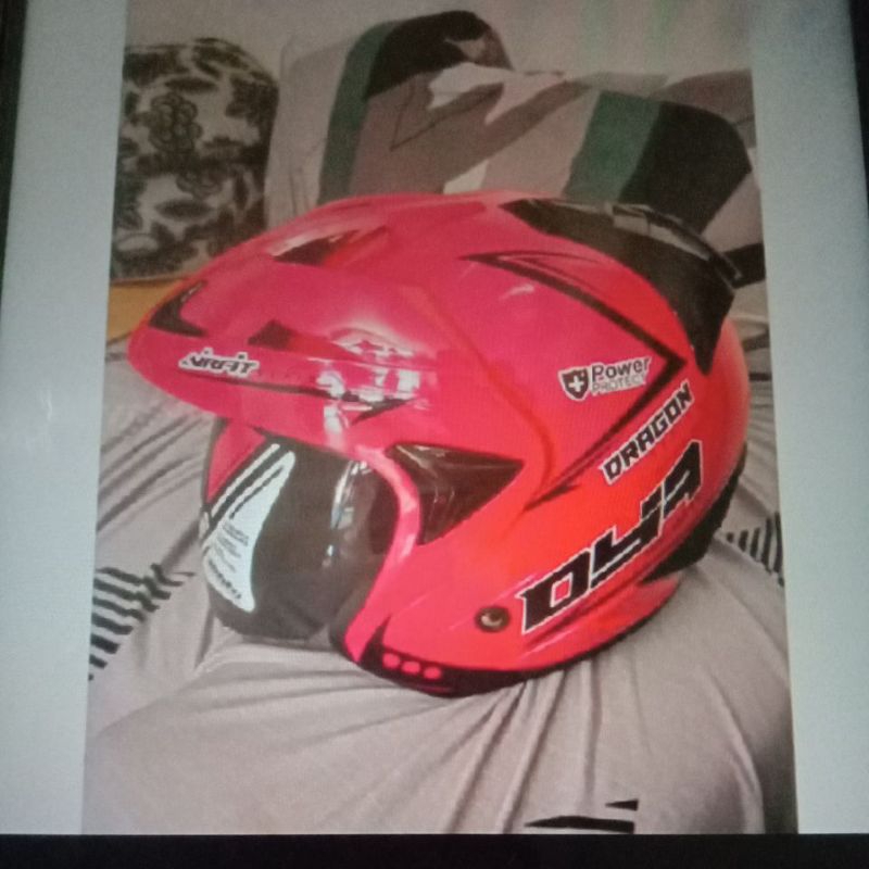 promo helm dyr dragon full red