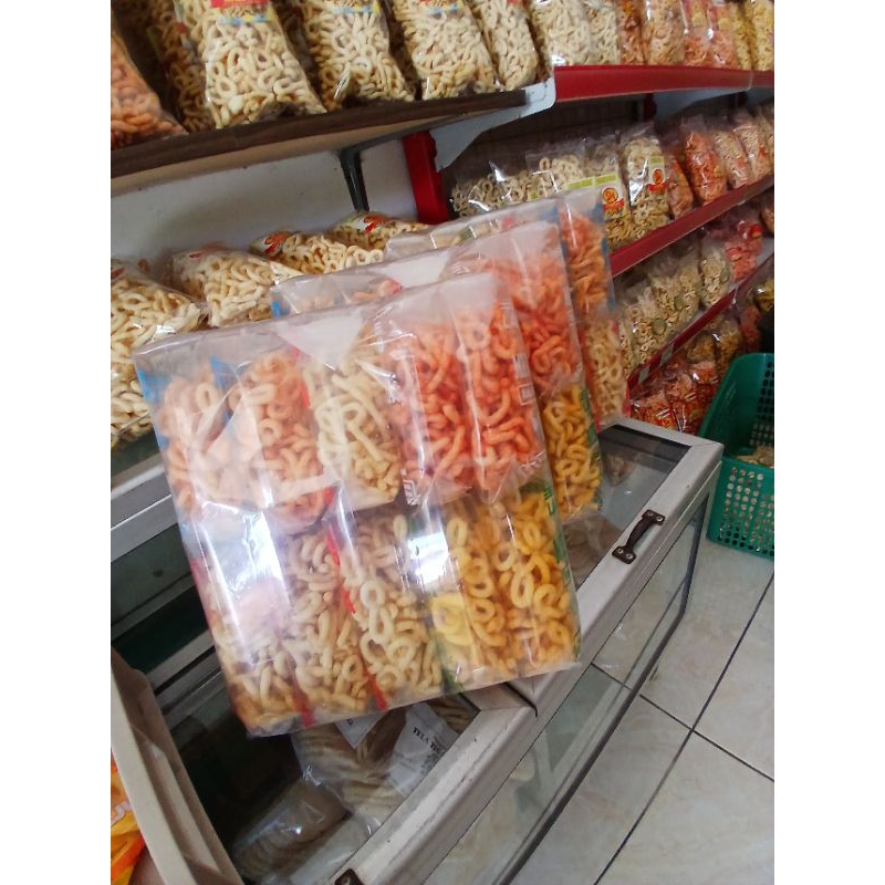 

Makanan ringan Lanting Khas kebumen Klanting angka 8(1 pack isi 10) variant rasa