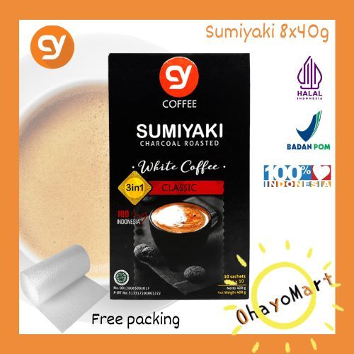 

CY Sumiyaki charcoal roasted white coffee / CY Sumiyaki white coffee classic 8x40g
