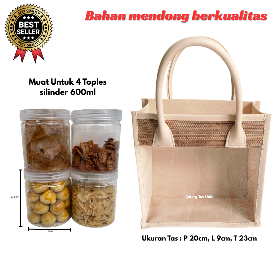 

Tas Hampers Mika Mendong Untuk 4 Toples Silinder Keranjang Parcel Hari Raya