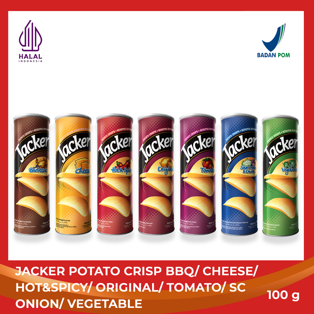 Jacker 100g - Snack Kentang - Impor Malaysia - Halal BPOM