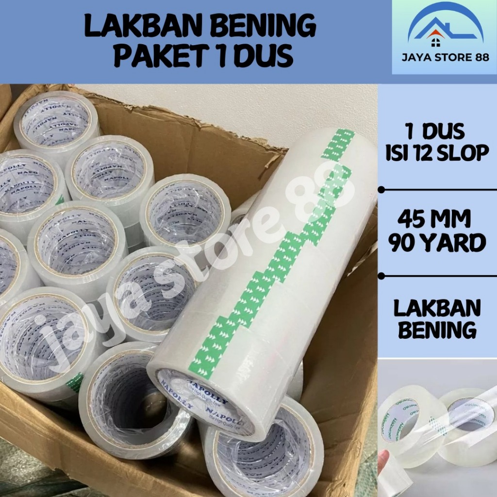 

SOLASI/LAKBAN BENING PAKET 1 DUS ISI 72 PCS