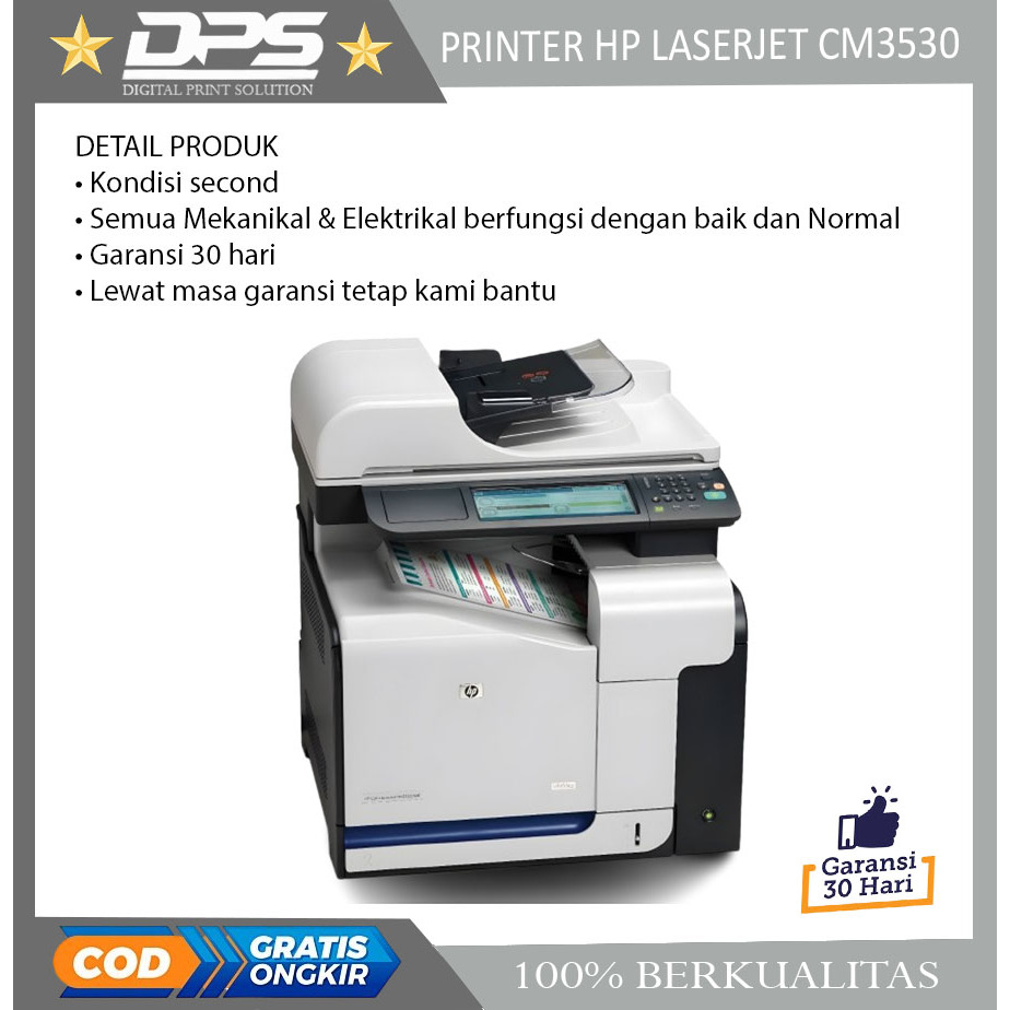 PRINTER HP COLOR LASERJET CM3530 CM 3530 MFP