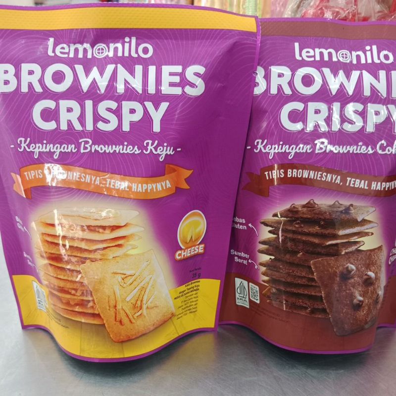 

Lemonilo BROWNIES CRISPY CHEESE DAN CHOCO CHIPS