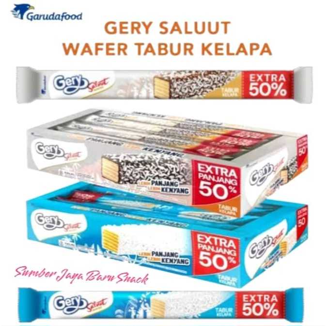 

Gery Saluut Wafer Chocolate Coconut | Isi 12 Pcs | Garuda Food