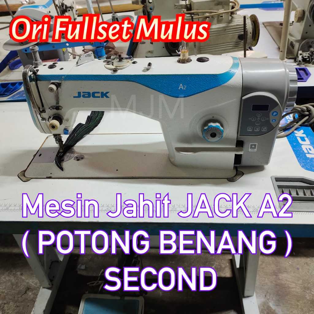 MESIN JAHIT JARUM 1- POTONG BENANG OTOMATIS ( SECOND/BEKAS )  HIGH SPEED INDUSTRI JACK A2