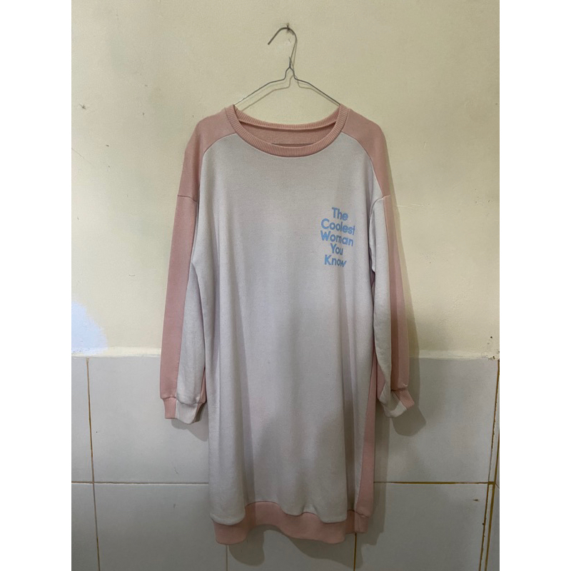 dress tunik sweater wanita