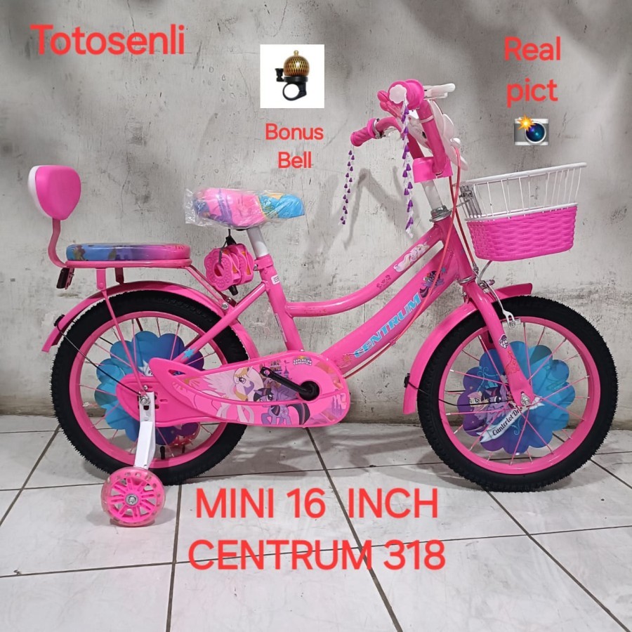 SEPEDA MINI ANAK PEREMPUAN 16 INCH CENTRUM 318 SEPEDA PEREMPUAN