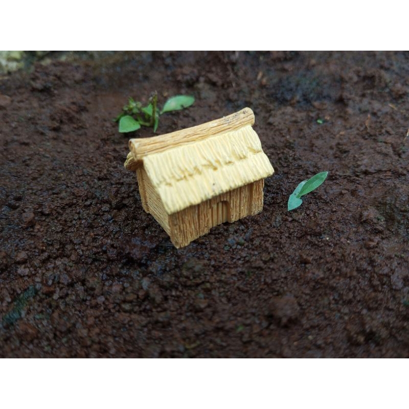 miniatur rumah / hiasan aquarium