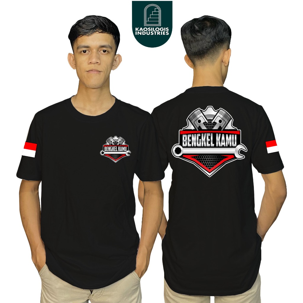 Kaos Bengkel Bisa Custom Nama V2 Kaos Distro - Kaosilogis