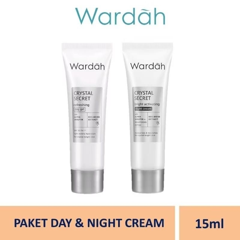 Wardah crystal secret Wardah crystal secret day cream night cream