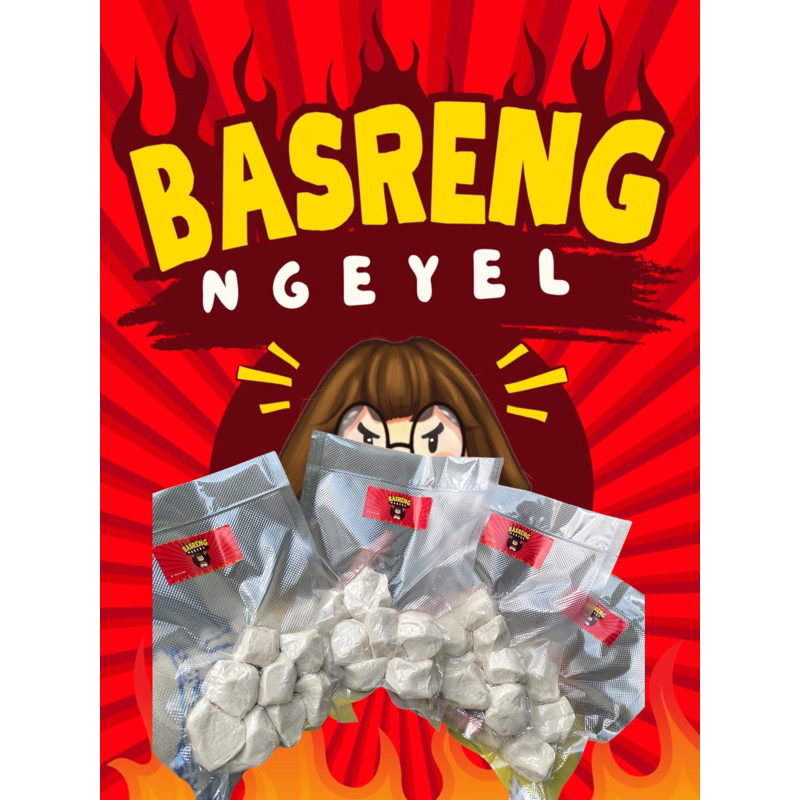 

[ EXTRA 1 PACK ] Basreng Mentah Snack Basreng Ngeyel dapat 4 pack isi 8 free chili oil ngeyel