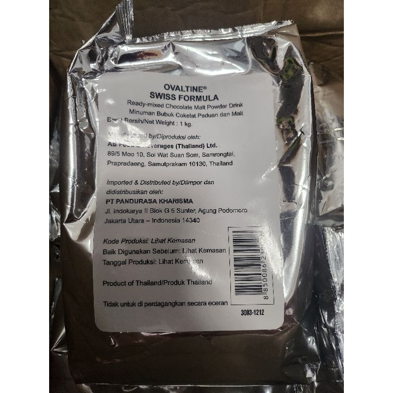 

Ovaltine Swiss Formula 1kg chocolate malt