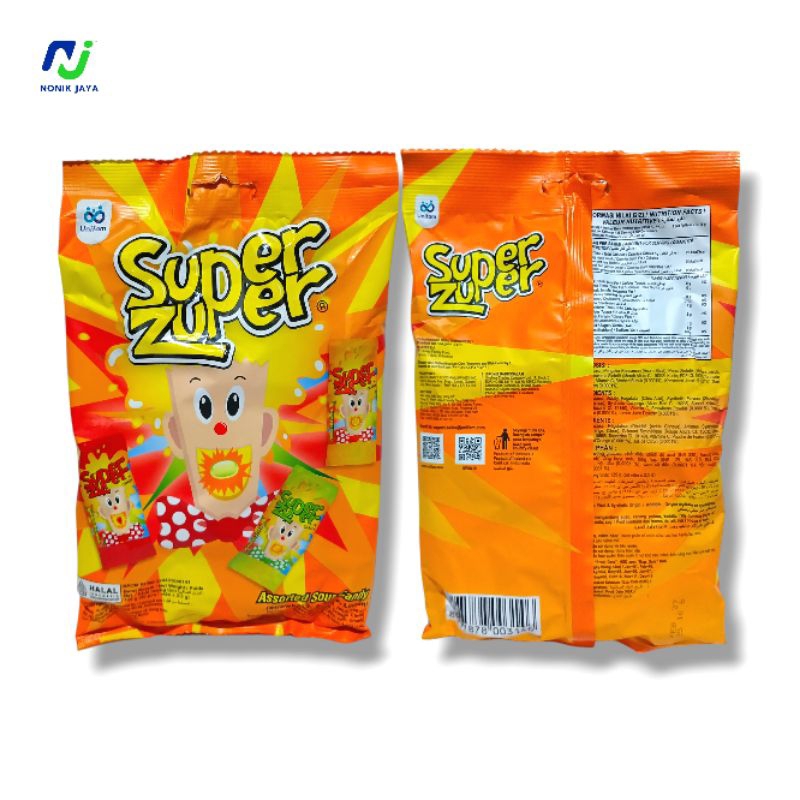 

Permen Super Zuper Sak Isi 50 Pcs@3g _ ASSORTED SOUR CANDY