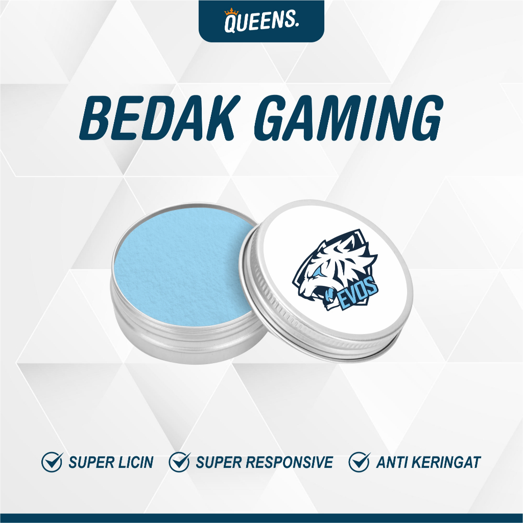Bedak Gaming EVOS Super Licin Responsif Pelicin Layar HP Game PUBG Free Fire MLBB