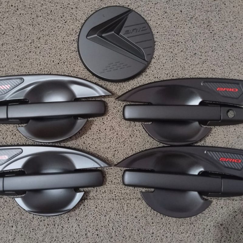 Paket Outer Handle Tank Cover Aksesoris Mobil Brio RS Satya 2012-2024