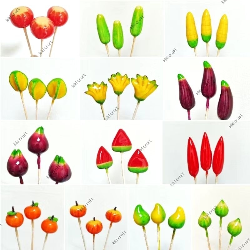 

Kue Lukchup Mini Custom Bentuk buah sayur