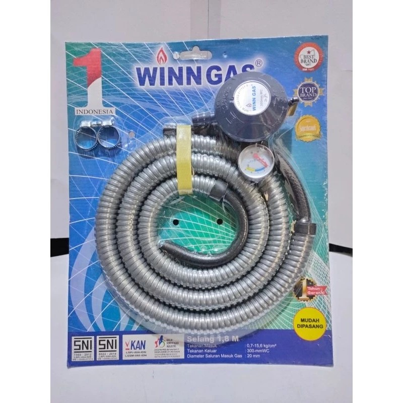 SELANG REGULATOR GAS WINN GAS selang kompor gas regulator kompor gas selang lpg regulator lpg