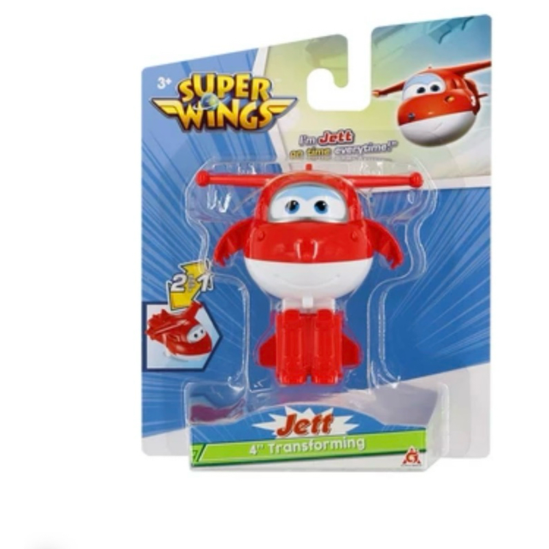 Alpha Group Robot Superwings Transforming Jett Reguler - Merah