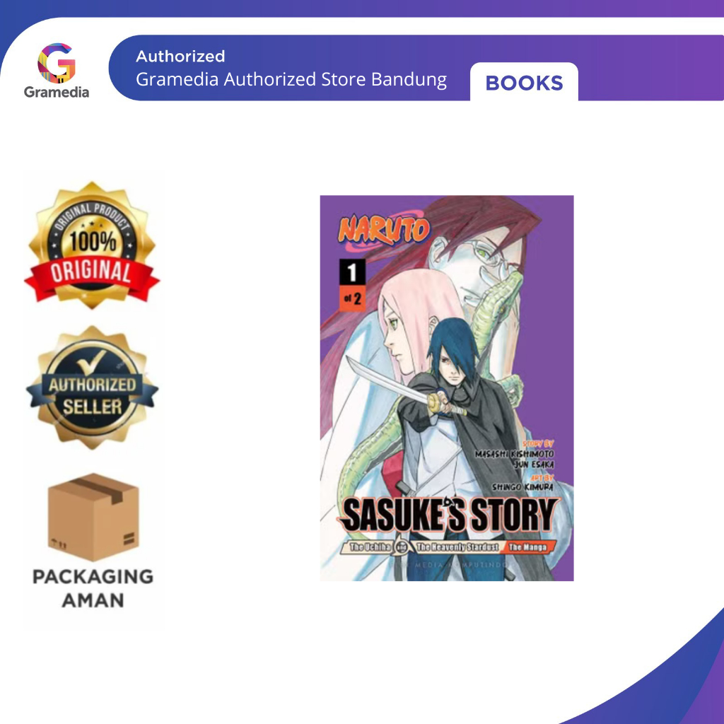 Gramedia Bandung - Sasuke's Story - The Uchiha and the Heavenly Stardust 01