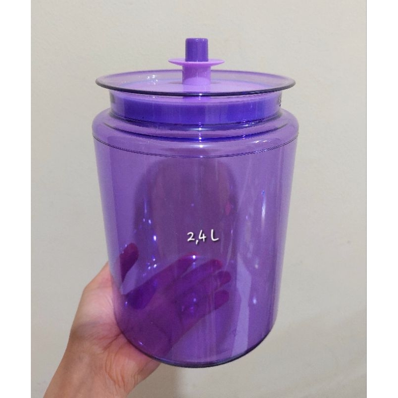 Toples Lebaran/Natal Cantik Aestetic ungu CP Counterpart Tupperware