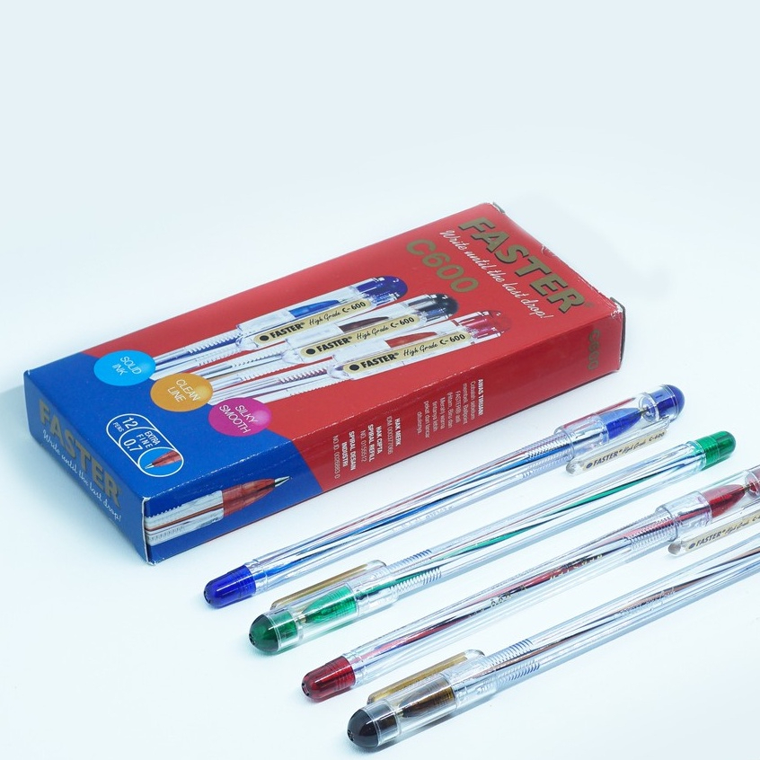 

Pulpen / Bulpen faster c600 Isi 12 pcs