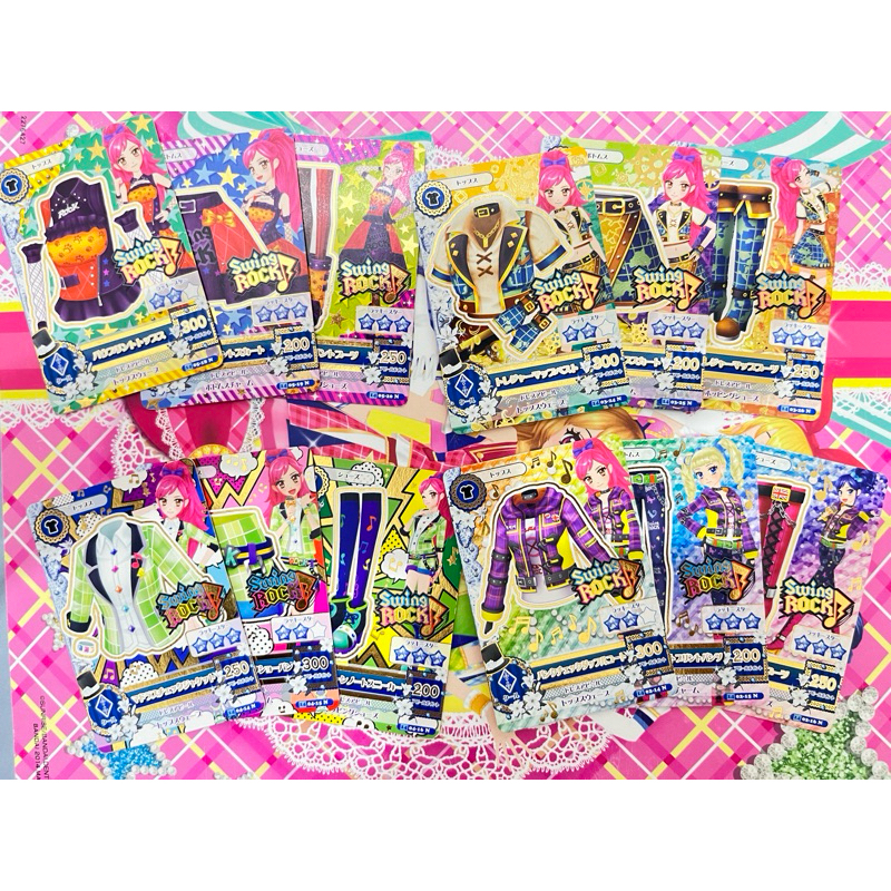 Kartu Aikatsu Jepang Swing Rock Seira Otoshiro Normal Original Langka Rare Official Japanese Japan C