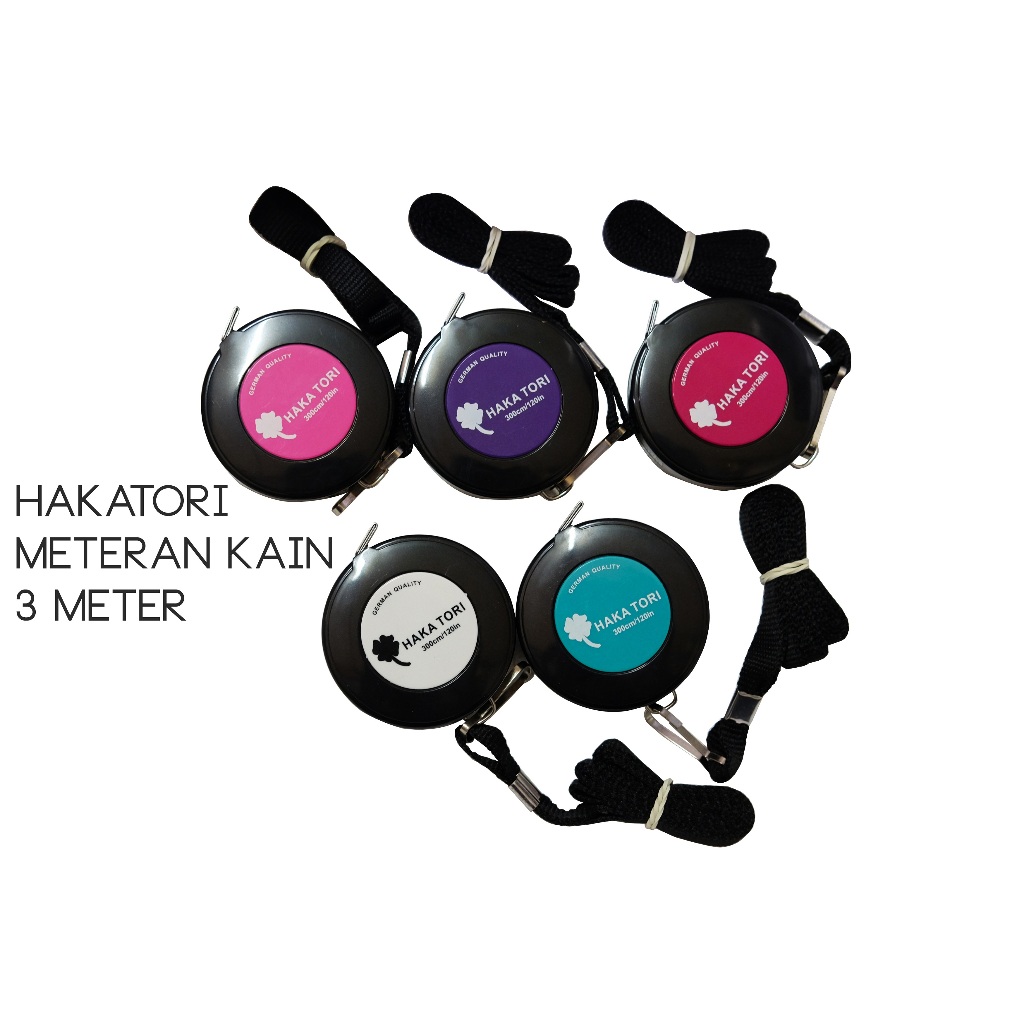 HAKATORI Meteran German Kain Baju Badan Bulat Rondo 3 Meter (300cm)
