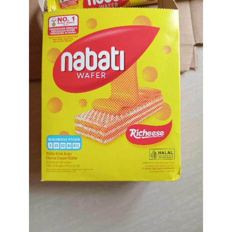 

Nabati Richesee wafer stick per box isi 20 pcs