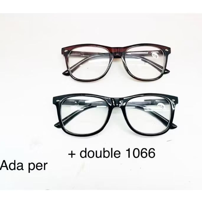 KACAMATA BACA PLUS (+) 2 FUNGSI BACAN DAN JALAN DOUBLE LENSA