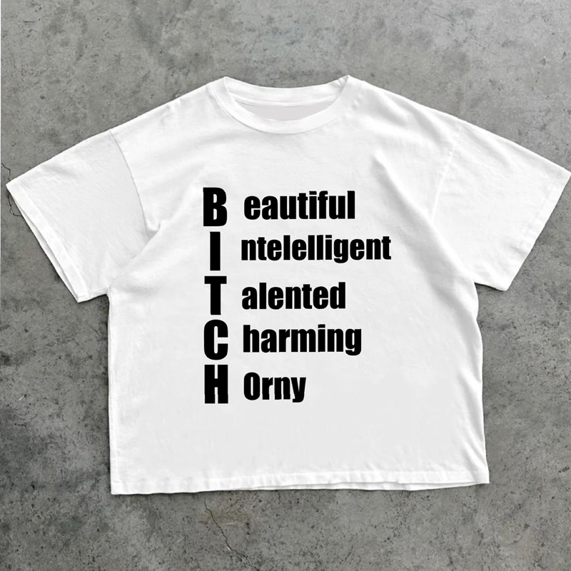 B*TCH Boxy Tshirt Cotton