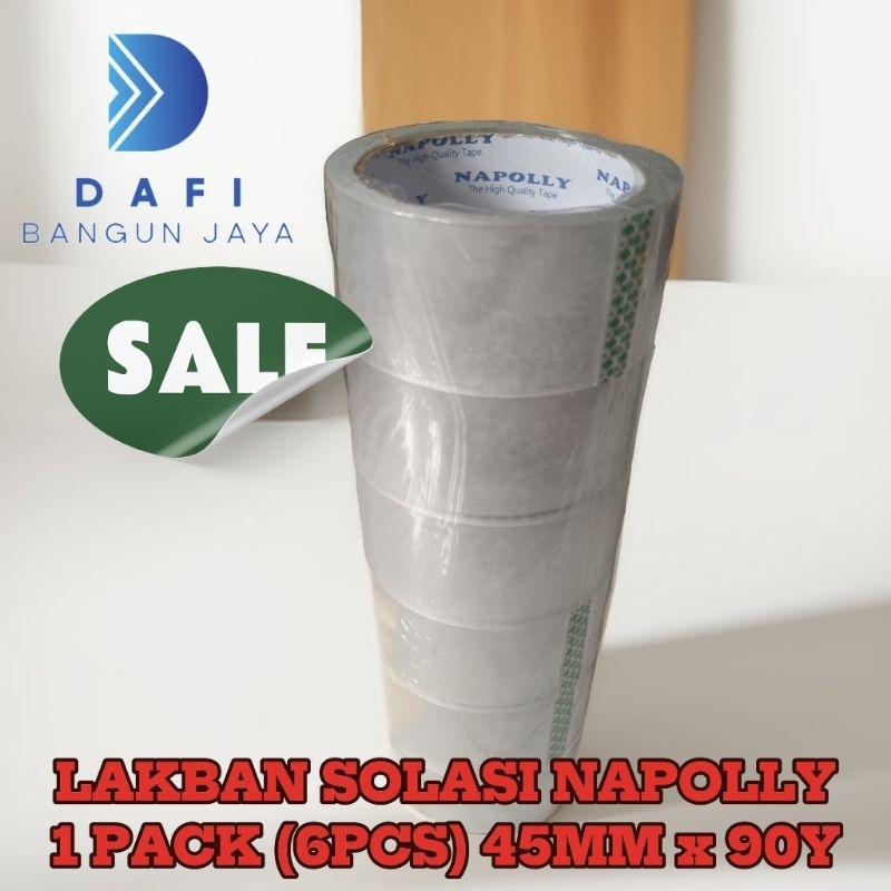 

Lakban Bening/Coklat 1 PACK isi 6 pcs 45mm x 90Y / Selotip Murah Ekonomis / Solasi/Isolasi 2 in
