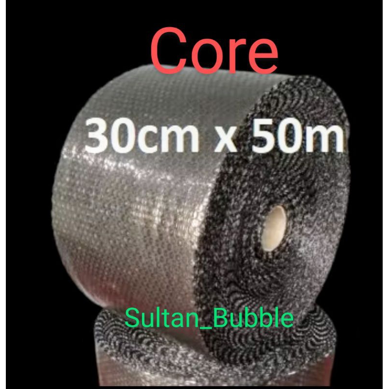 

bubble wrap 30cm x 50m core hitam tebal & berkualitas berat murni